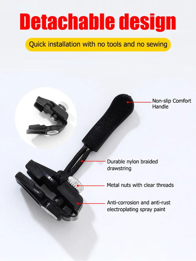 Removable zipper repairer