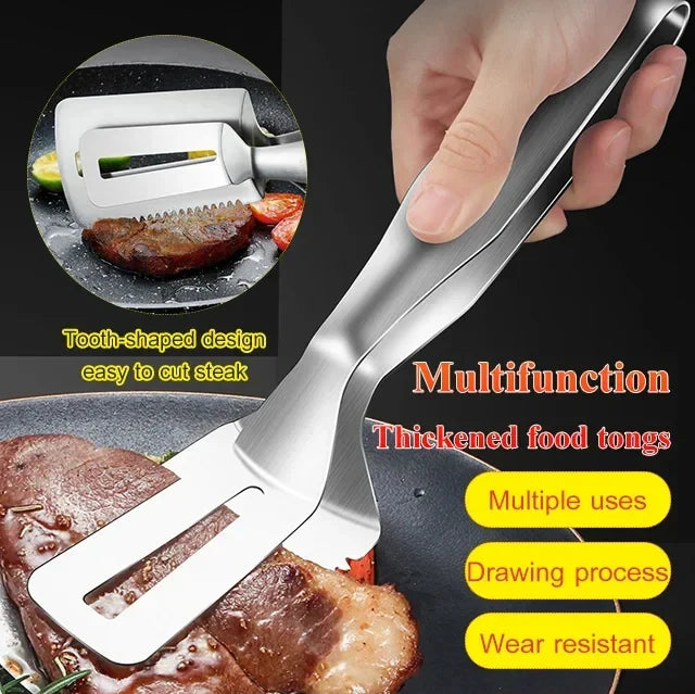 304 Stainless Steel Thickened Food Tongs