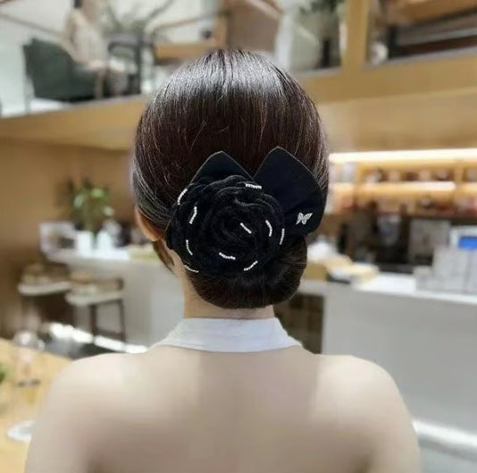 Exquisite Big Flower Deft Bun