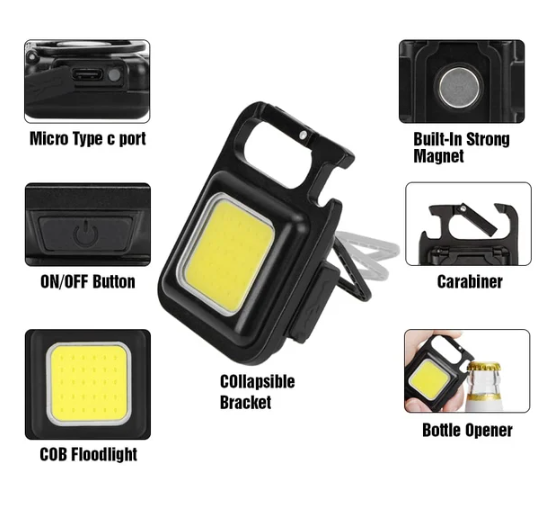 Multifunctional Keychain Emergency Light