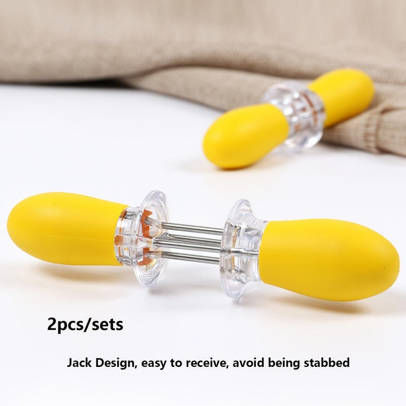 Magic anti-scalding corn fork