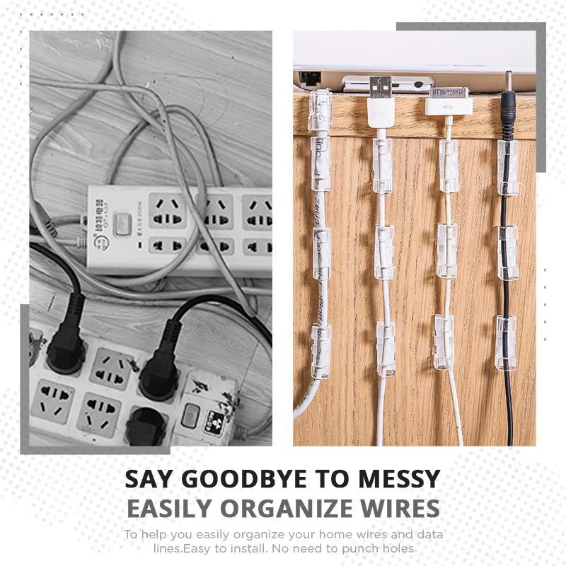 😍Home Essentials:Finisher Wire Clamp🎉40Pcs