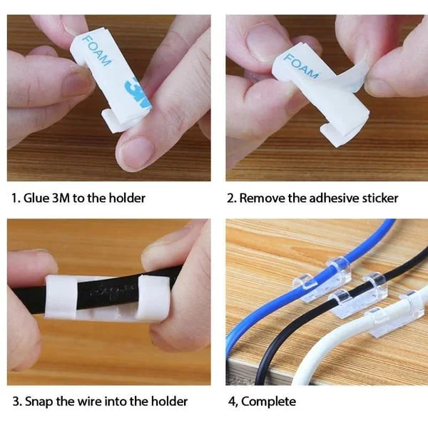 😍Home Essentials:Finisher Wire Clamp🎉40Pcs