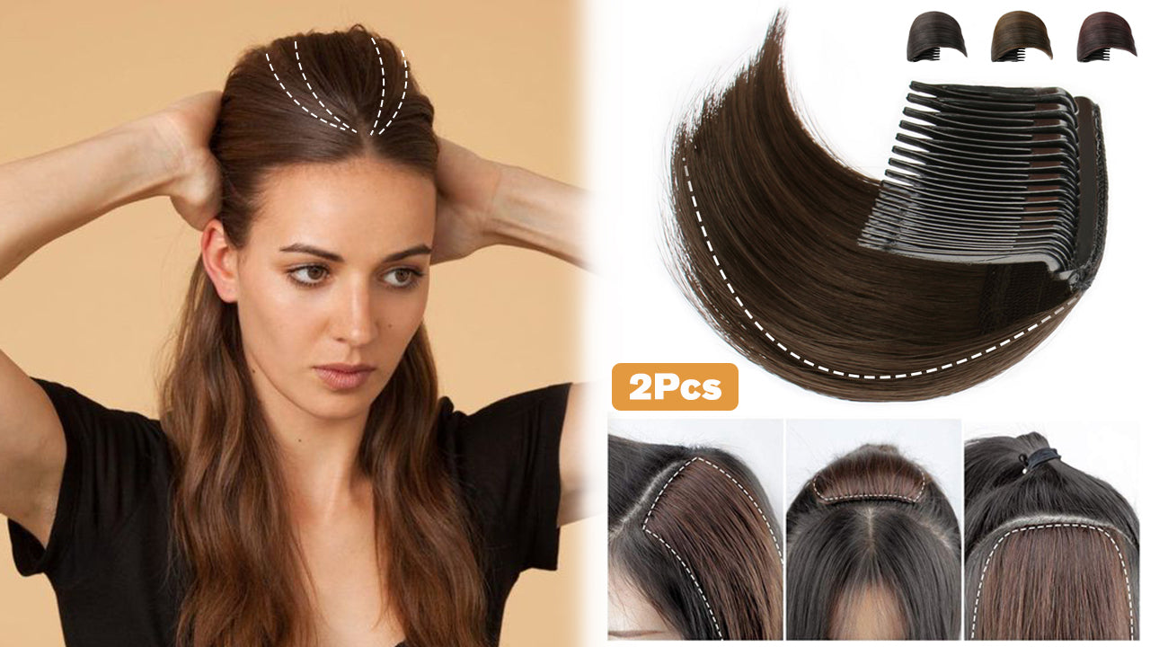 C-shaped seamless wig piece