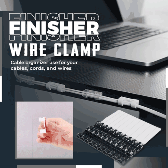 😍Home Essentials:Finisher Wire Clamp🎉40Pcs