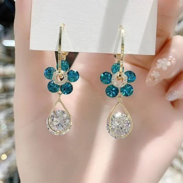 Fashion Flower Crystal Earrings-Buy 2 Pairs Get Extra Discount!