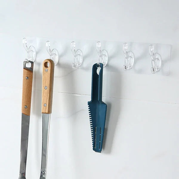 (🎉49% OFF) Multifunctional Transparent 6 Hooks ⚡