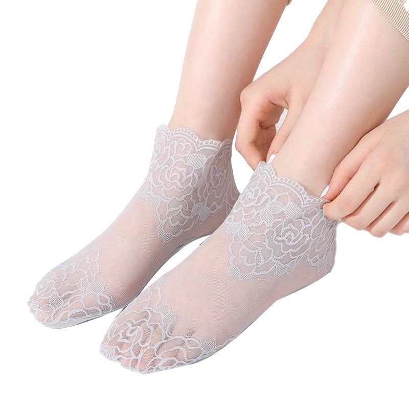 Ladies Fashion Lace Socks🌹(Buy 1 Free 1)