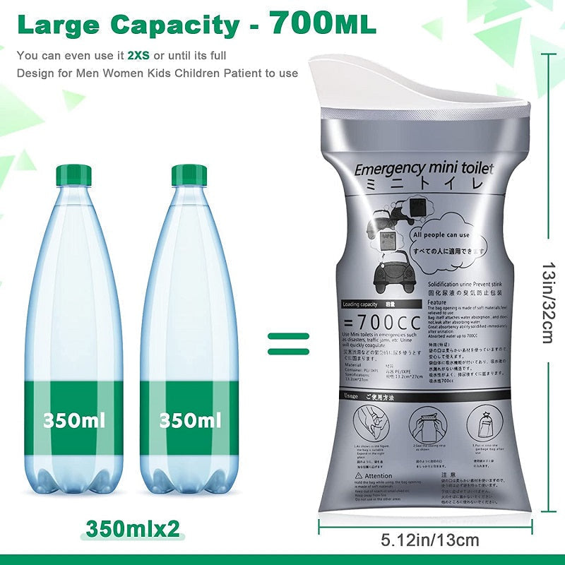 🔥🔥Portable Travel Pee Bags (700ML)
