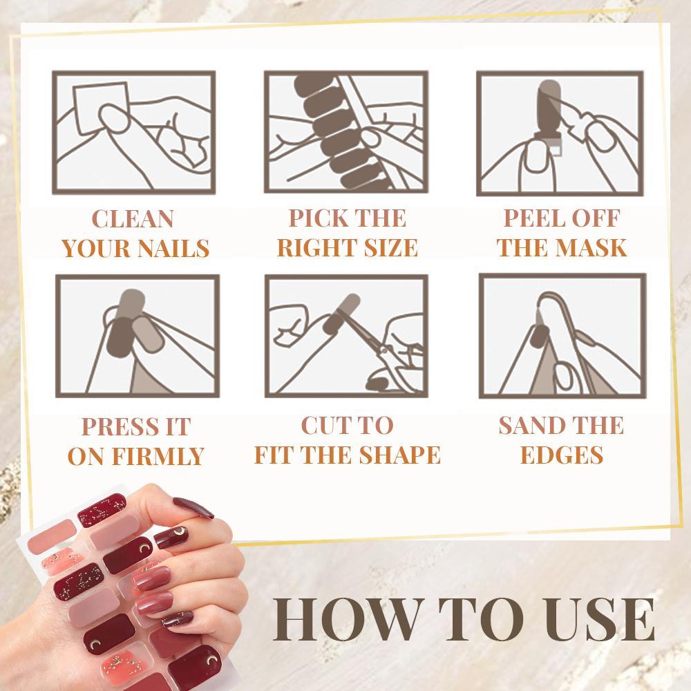 Self-Adhesive Nail Stickers(14 PCS/Set)-Buy 1 Set Get 1 Set Free!