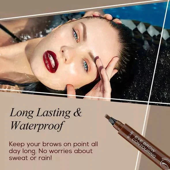 Waterproof and sweat-proof four-pronged eyebrow pencil🎁Buy 1 Free 1