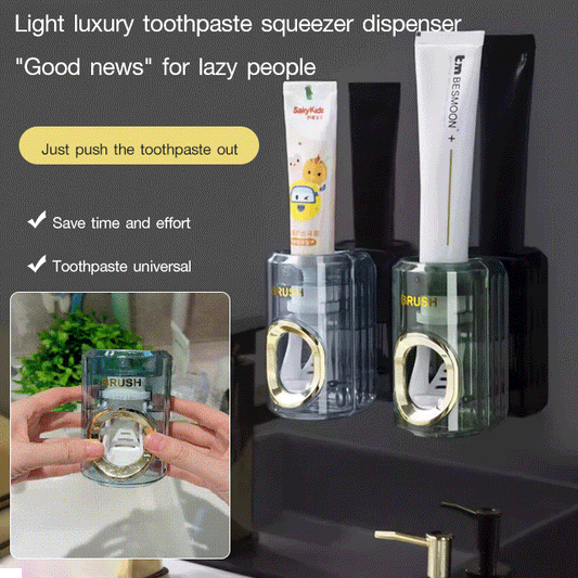 Light luxury toothpaste squeezer dispenser