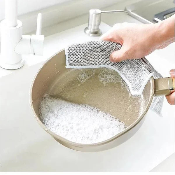 3PCS Double Stainless Steel Scrubber