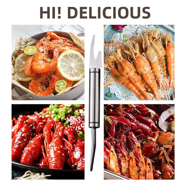 Multifunctional Stainless Steel ShrimpLine Knife