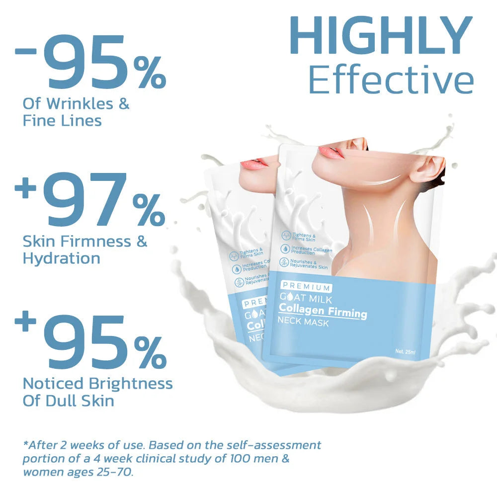 flysmus Premium Goat Milk Collagen Firming Neck Mask