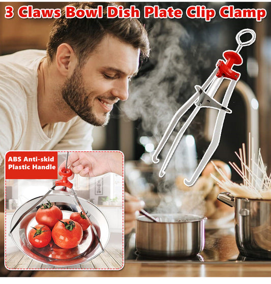 3 Claws Bowl Dish Plate Clip Clamp