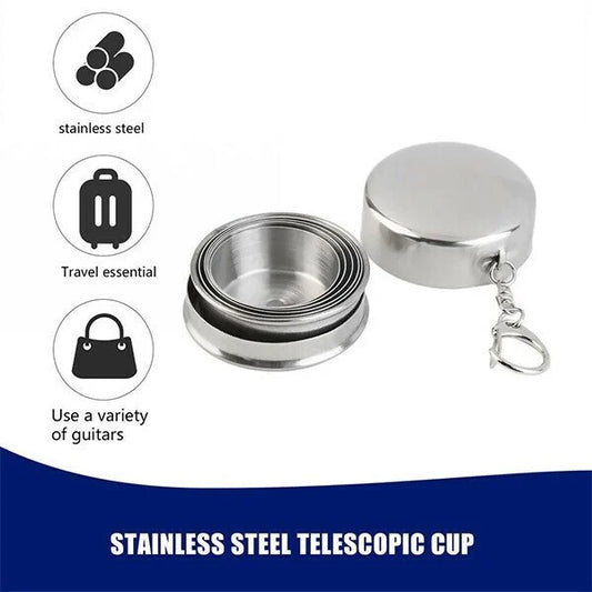 🔥HOT SALE🔥Stainless Steel Telescopic Cup Portable Outdoor Travel Camping Folding Cup