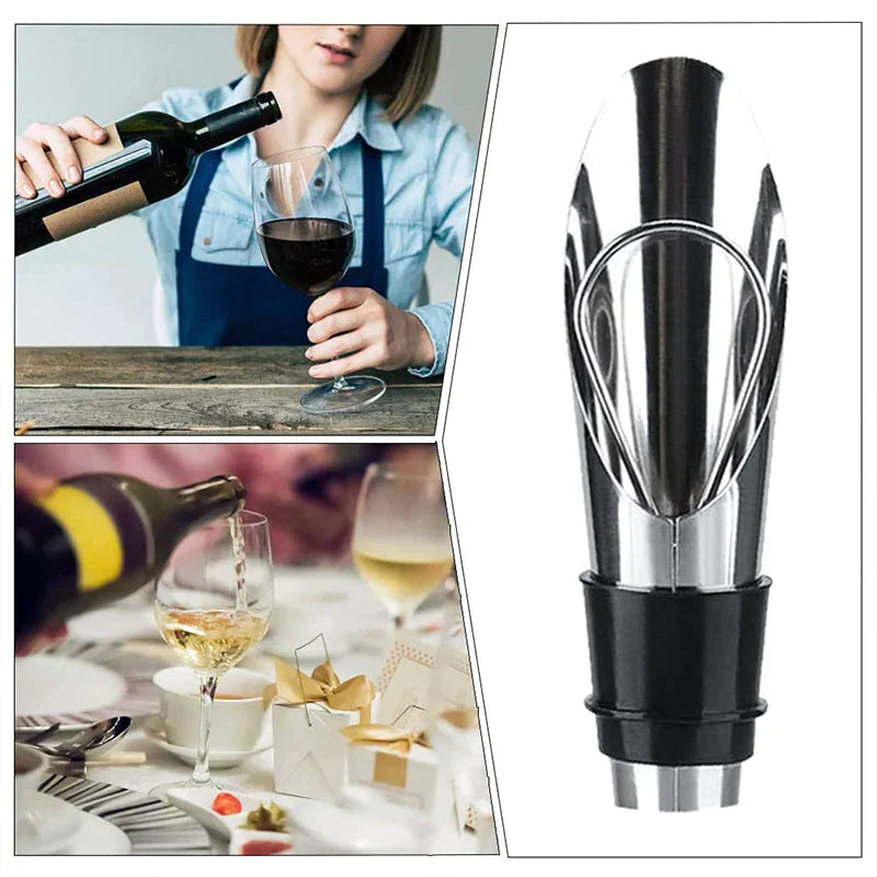 Stainless steel wine stopper