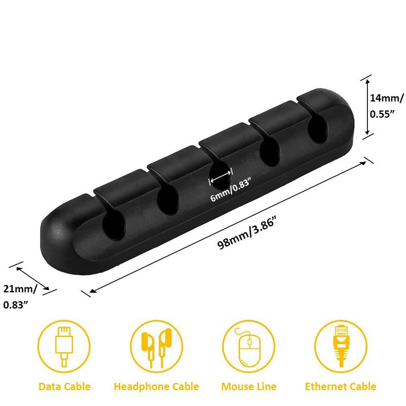 Self-adhesive Non-marking Data Cable Organizaer