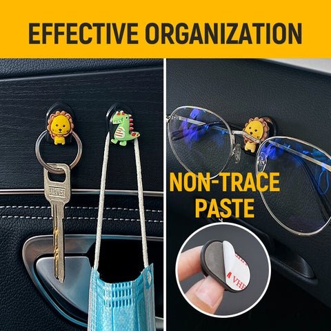 Multifunctional Vehicle Sticky Cute Hooks(5PCS)