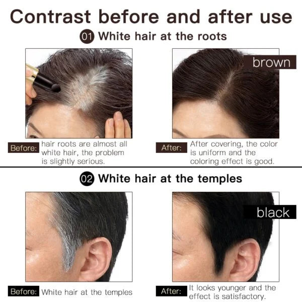 💫Magic Hair Dye Pen🖌️ Instantly Modify Gray Hair Color💕