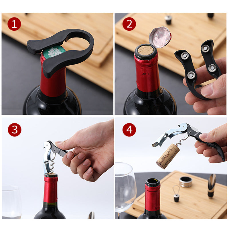 Stainless steel wine stopper