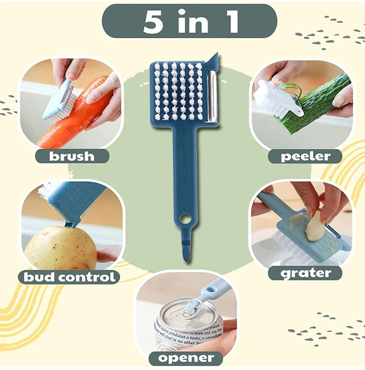 5 In 1 Multipurpose Peeler Brush