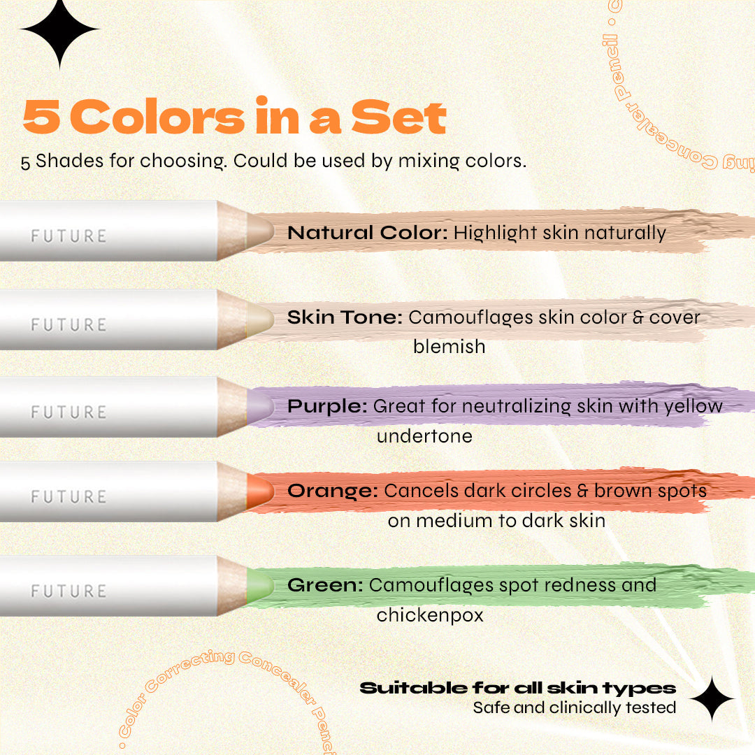 💖💖Color Correcting Concealer Pencil Set