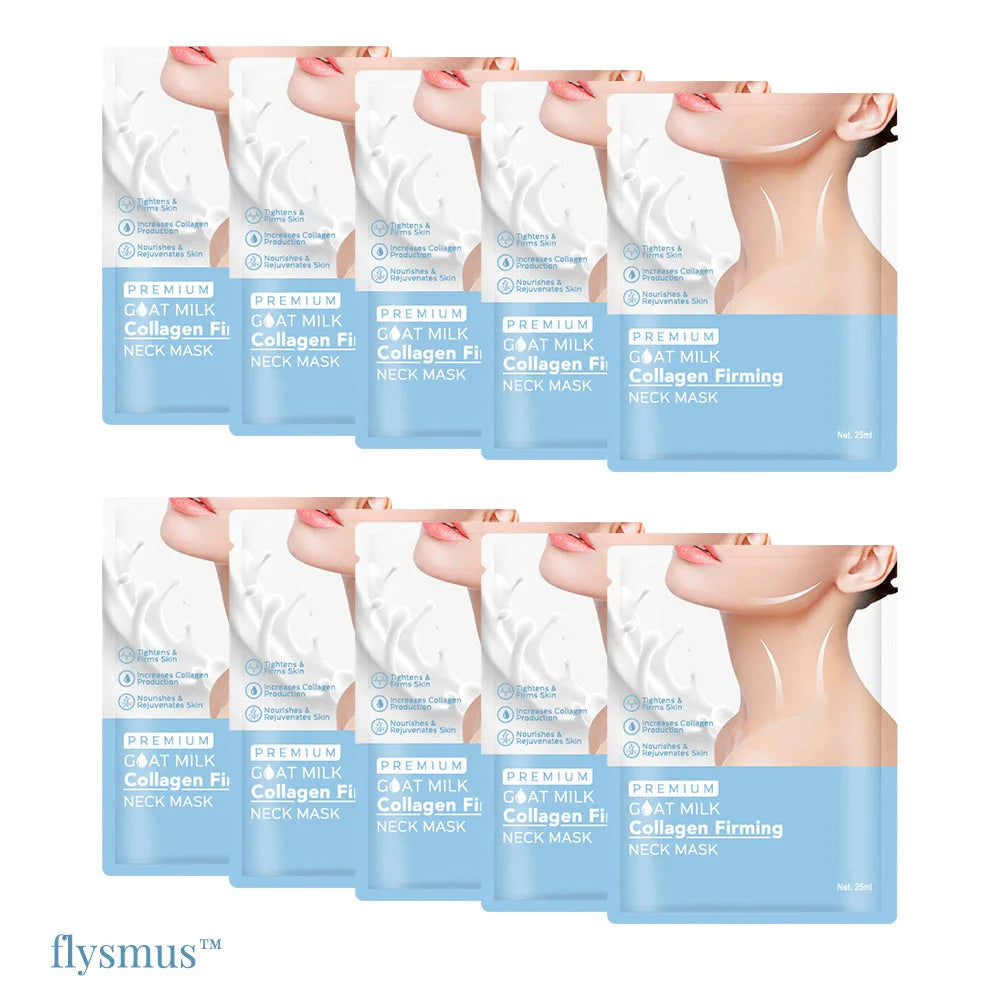 flysmus Premium Goat Milk Collagen Firming Neck Mask